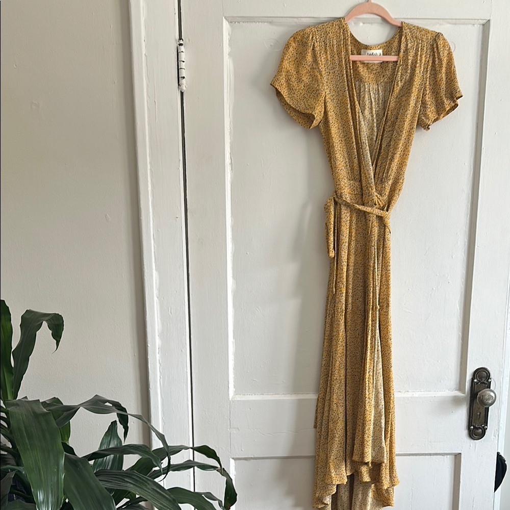 Yellow Wrap Dress
